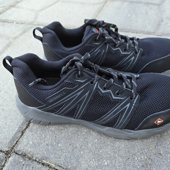 Merrell women's 9 shoes Work Fullbench J17532 Safety toe - Picture 3 of 9